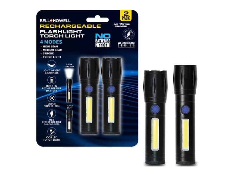 Rechargeable 2Pc Flashlight Torchlight - Image 1
