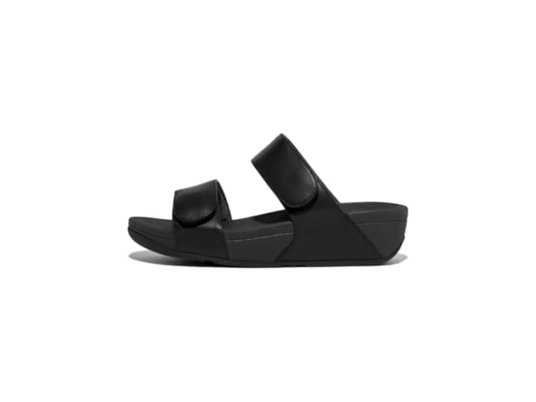 FitFlop Lulu Adjustable Leather Slides - Image 1