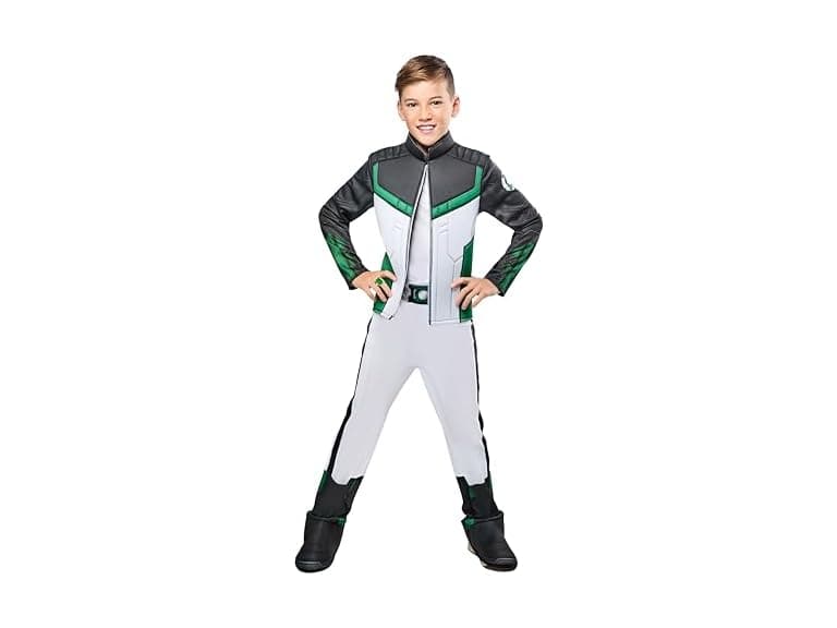 Rubies Green Lantern Deluxe Kids Boys Costume Jumpsuit (M) - Image 1