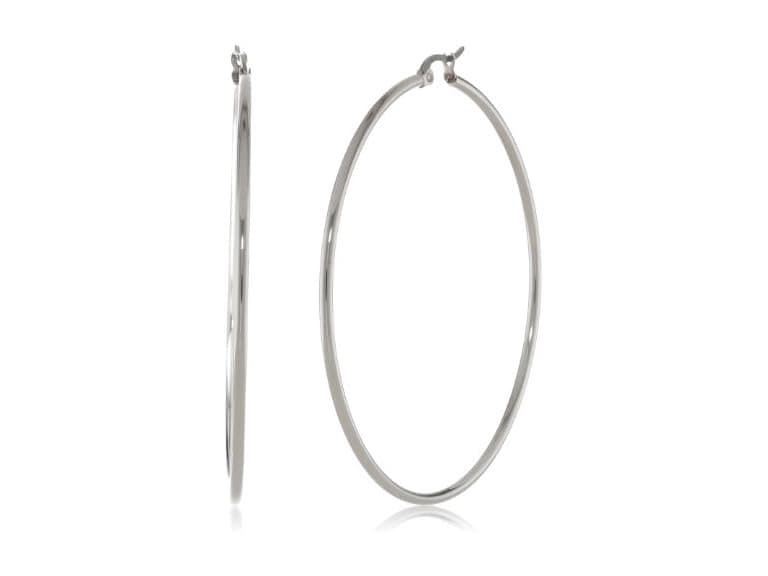 Amazon Essentials Women 61mm Stainless Earrings - Image 1