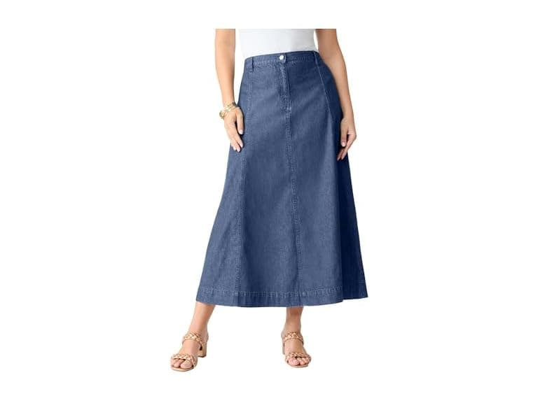 Roaman's Women (12 Plus Tall) 24/7 Stretch Skirt - Image 1