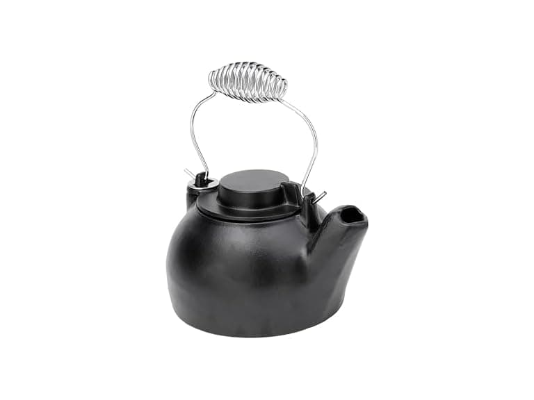 Blue-Black Enameled Humidifying Kettle - Image 1