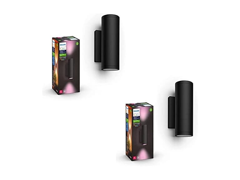 Philips Hue Appear Outdoor Smart Wall Light, Black - Image 1
