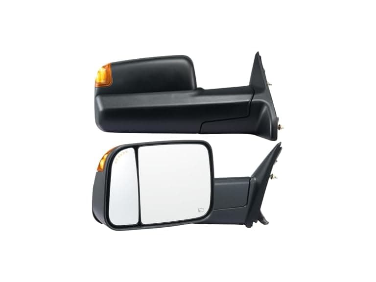 Towing Mirrors, for 2009-2018 Dodge Ram 1500 - Image 1