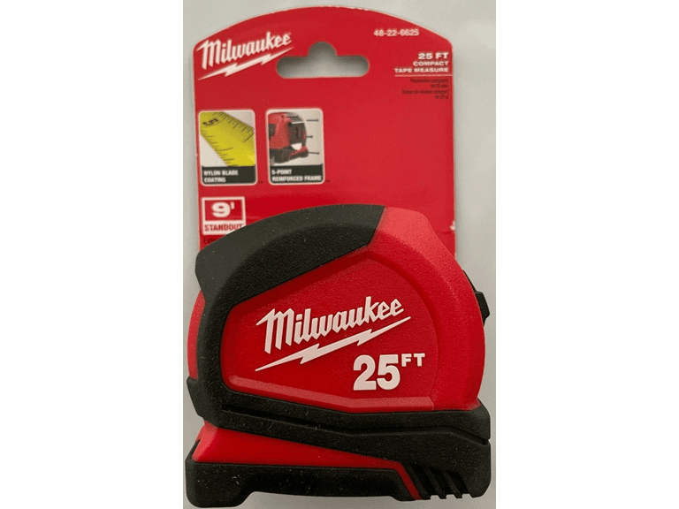 Milwaukee 48-22-6625 25' Compact Tape Measure - Image 1