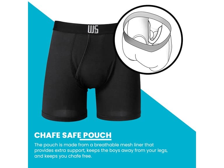 Warriors & Scholars Men's Chafe Safe Pouch Boxer Briefs - 6 Pack - Image 1