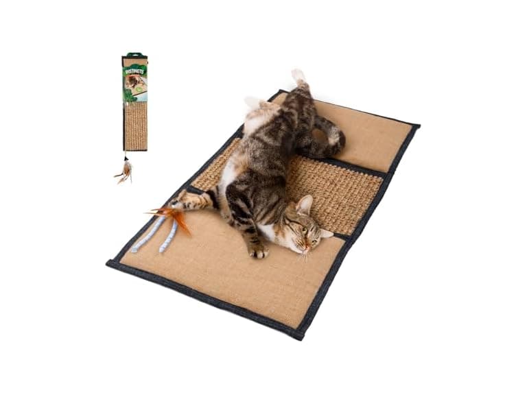 Petlinks Scratch & Play Carpet & Burlap Cat Scratch Mat - Image 1