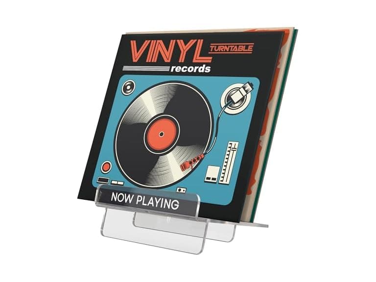 Americanflat 7.8x7.5 Now Playing Vinyl Record Stand - Image 1