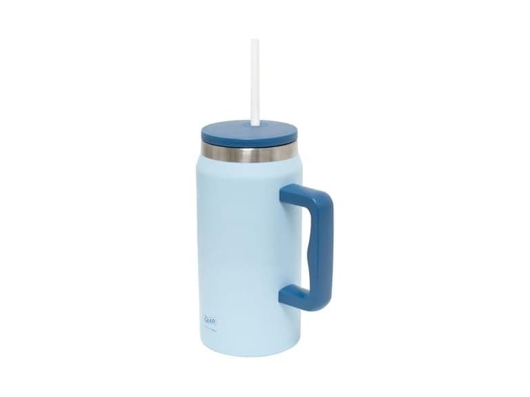 Glad Pioneer Stainless Steel Tumbler 47oz, Blue - Image 1