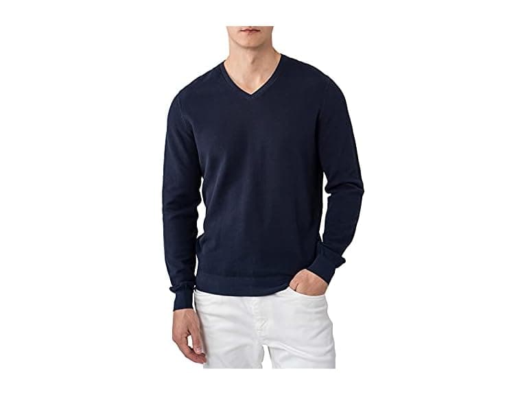 Altairega Men (L) Pure Cotton Long Sleeve V Shirt - Image 1