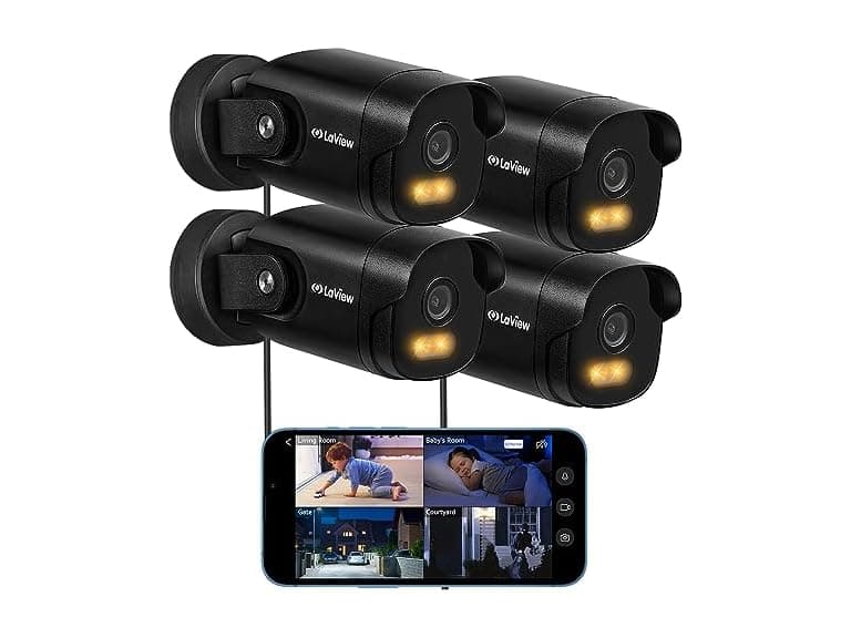 La View LV-PWB10B-4PK B10 Outdoor Camera 4PK Black - Image 1