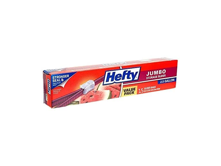 Hefty Jumbo Slider Bags 15 ct - Image 1