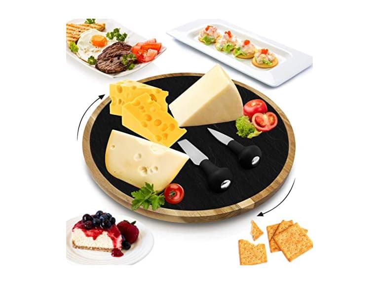 NutriChef JP Cons Catalog Master Rotating Lazy Susan Cheese Board - Image 1