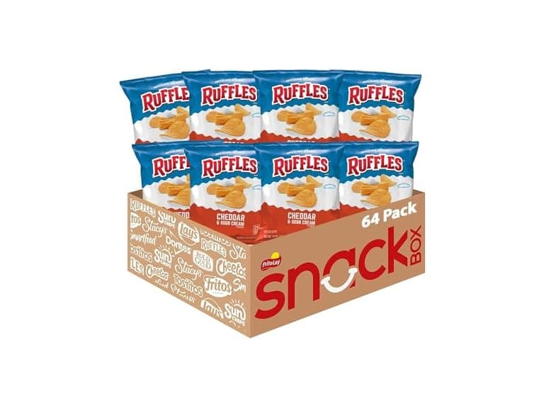 Ruffles Cheddar and Sour Cream Chips Pack of 64 - Image 1