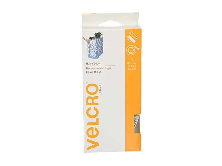 VELCRO Home Decor Tape Roll 1" x 6' White - Image 1