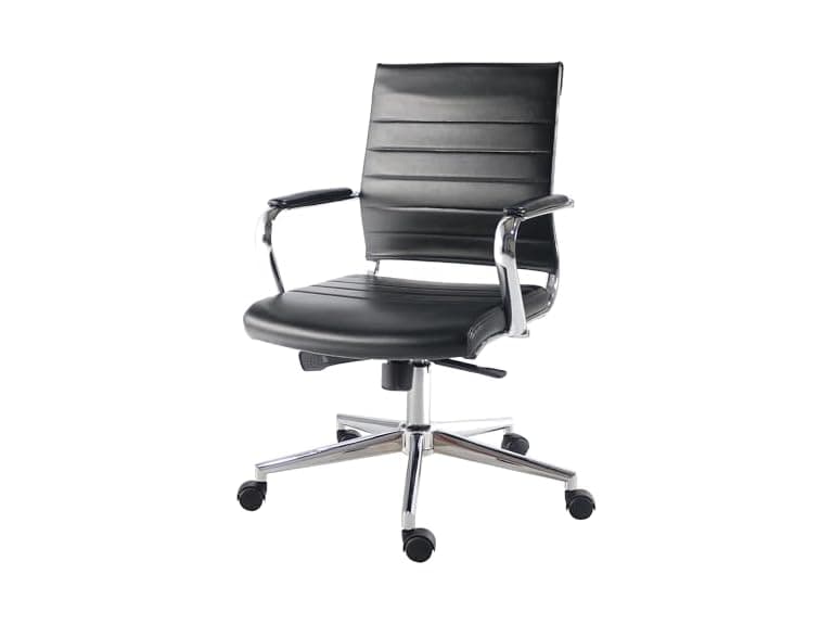 Lorell Tempo Modern Mid-Back Office Chair - Image 1