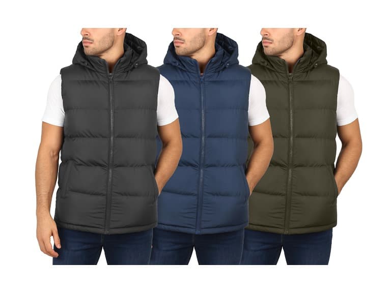 Mens Heavyweight Hooded Puffer Bubble Vest (Open Box) - Image 1
