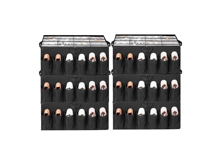STORAGEIDEAS Extra Large Fabric Shoe Organizer for Closet - Image 1