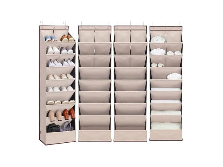 Door Shoe Organizer with 10 Extra Large Pockets, 4-Pack - Image 1