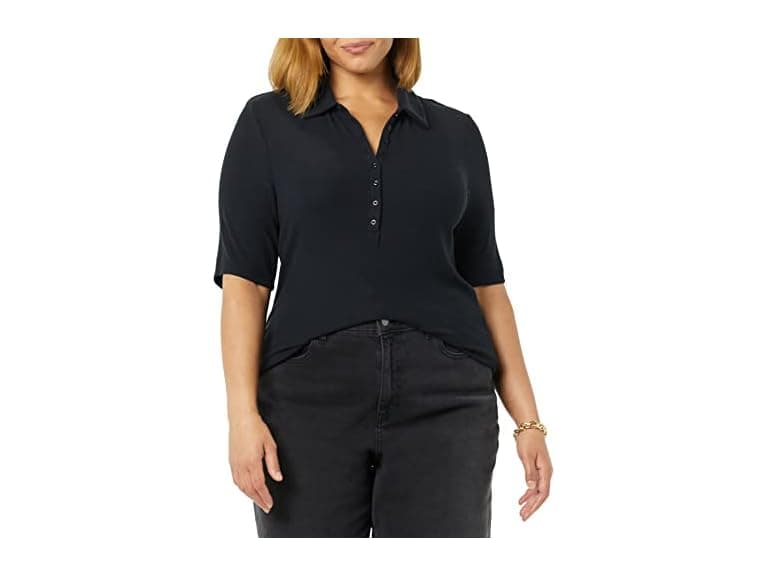 Amazon Essentials Women (XS) Daily Shirt Black - Image 1