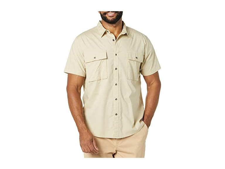 Amazon Essentials Men Shirt Light Khaki Brown - Image 1