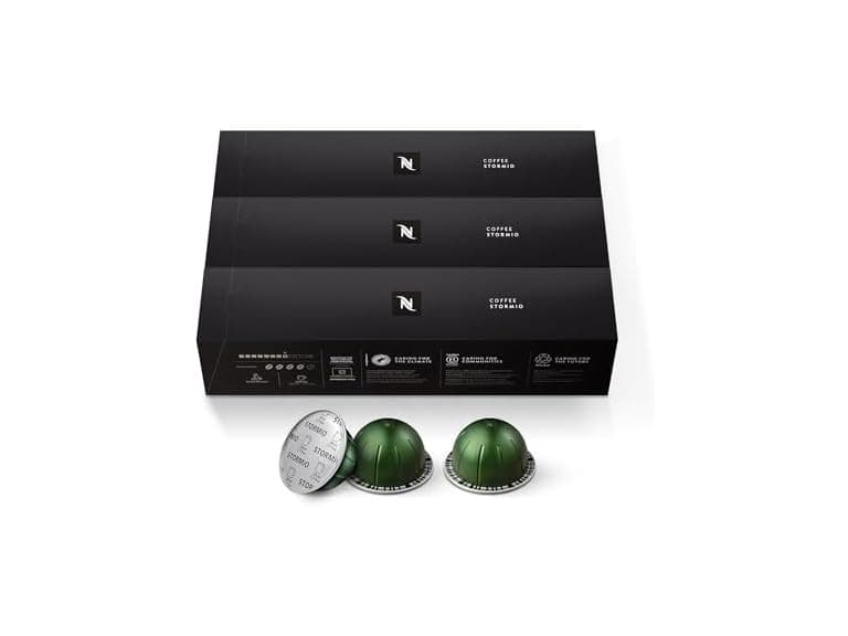 30Ct Nespresso Capsules Vertuo, Stormio, Dark Roast - Image 1