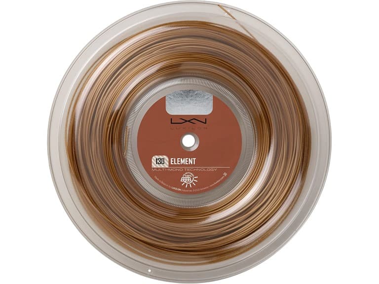 Luxilon Element 130 Tennis String - 200m Reel, Brown - Image 1