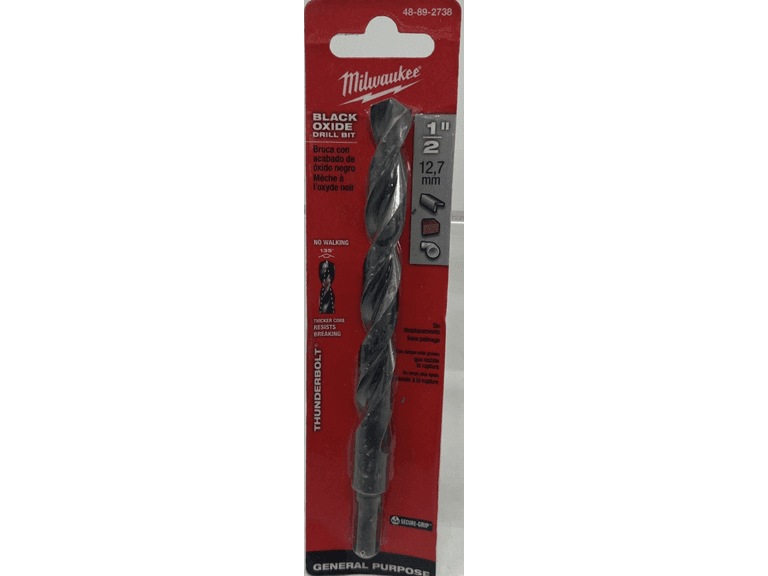 Milwaukee 48-89-2738 1/2inch Black Oxide Bit - Image 1