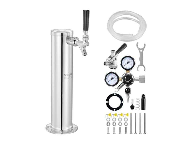 VEVOR Kegerator Tower Kit, Single Tap - Image 1