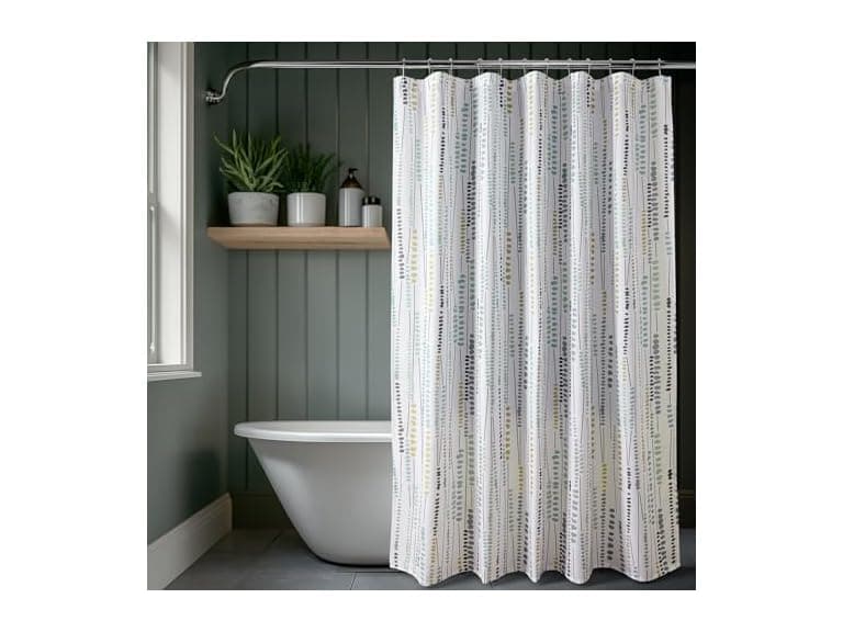 HPD Half Price Drapes Blossom Printed Shower Curtain - Image 1