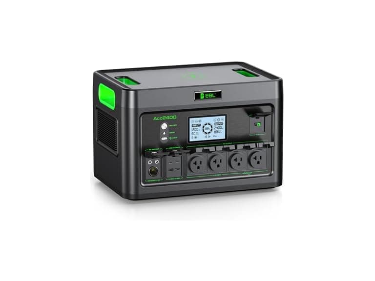 EBL 2400W Portable Power Station LiFePO4 Battery, - Image 1