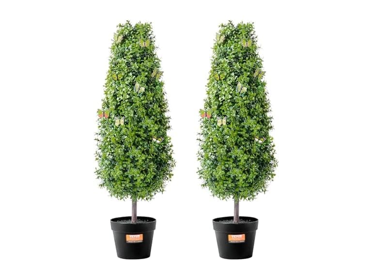 VEVOR Artificial Boxwood Topiary Tree - 36" - Image 1