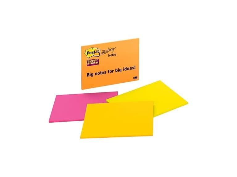 Post-it Super Sticky Notes, 8 x 6 in - Image 1