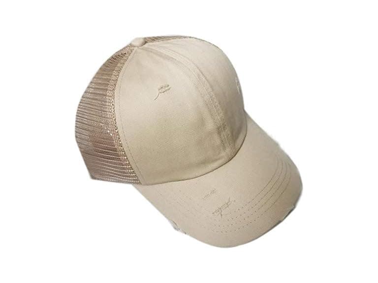 Bocianelli Women (OS) Criss Cross Ponycap B-beige - Image 1