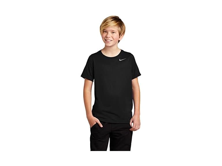 Nike Boys (S) Youth Short Sleeve Shirt Black - Image 1