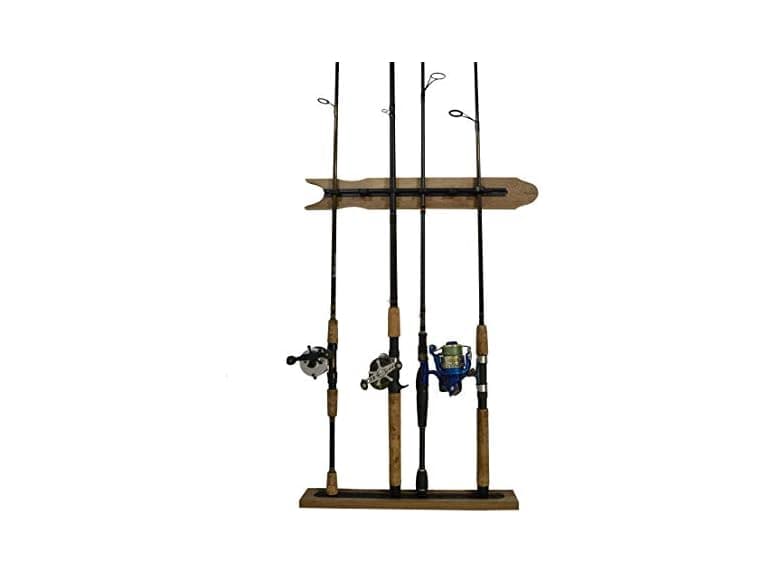 Old Cedar Outfitters Wall Rack, 8 Rods, Distressed Finish - Image 1