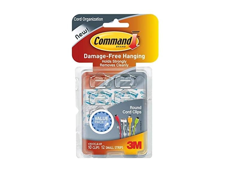 Command 17017CLR-VP Round Cord, 10 Clips - Image 1