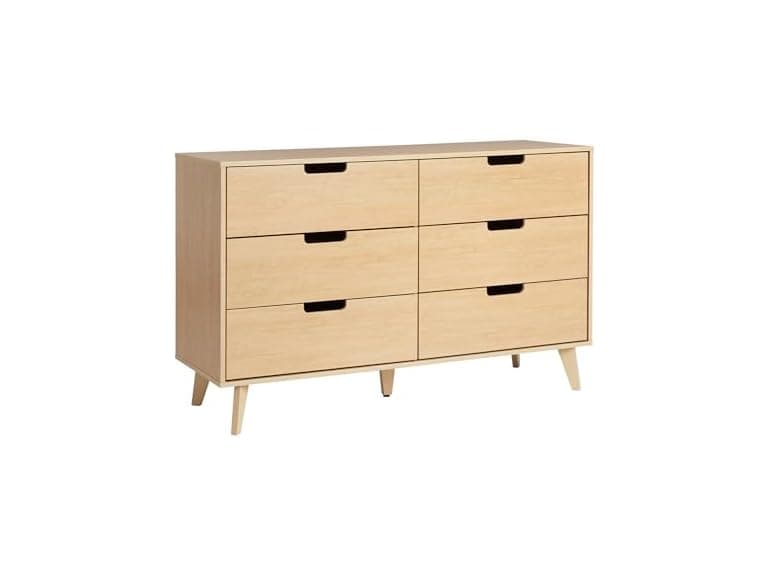 Walker Edison Modern 6-Drawer Dresser - Image 1