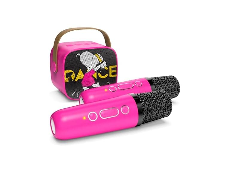 SOAR Peanuts Speaker & 2 Karaoke Mics - Image 1