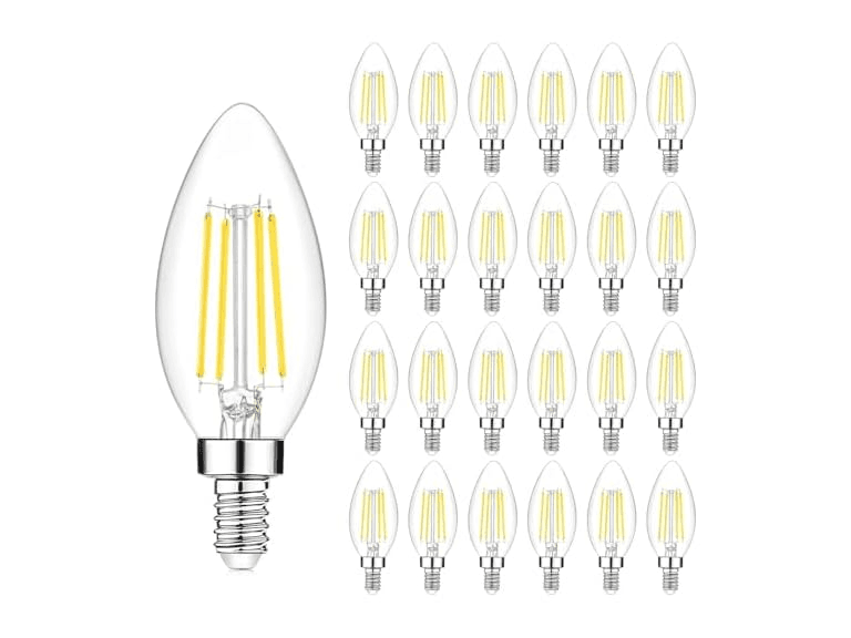 Dimmable E12 LED Candelabra Bulbs 40W, 24PK - Image 1