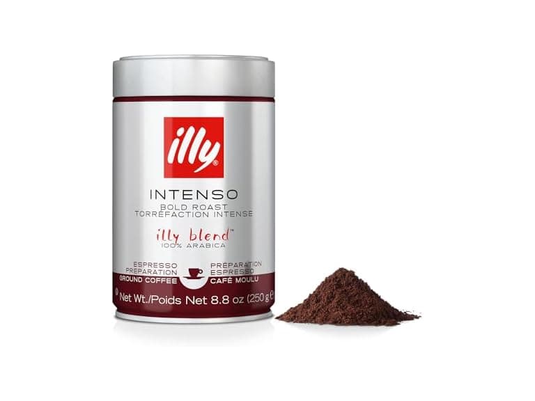 Illy Intenso Ground Espresso Coffee, Bold Roast - Image 1