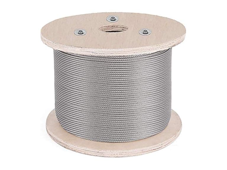 VEVOR 3/16 Inch 7x19 Stainless Steel Aircraft Cable Reel 500FT Stainle - Image 1