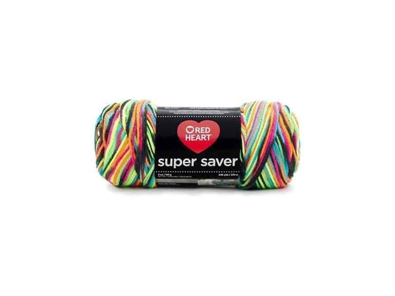 Red Heart Super Saver Econ Blacklight Yarn - Image 1