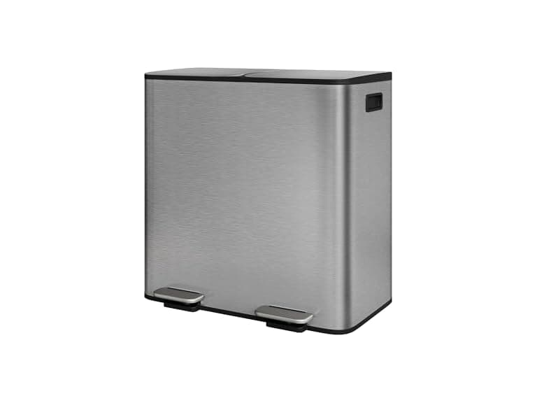 Takywep 2X10.6 Gal Compartment Kitchen Trash Can - Image 1