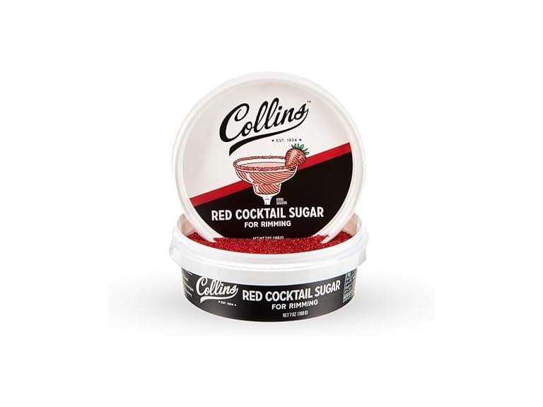 1CT Collins Red Cocktail Sugar for Rimming, 7 oz. - Image 1