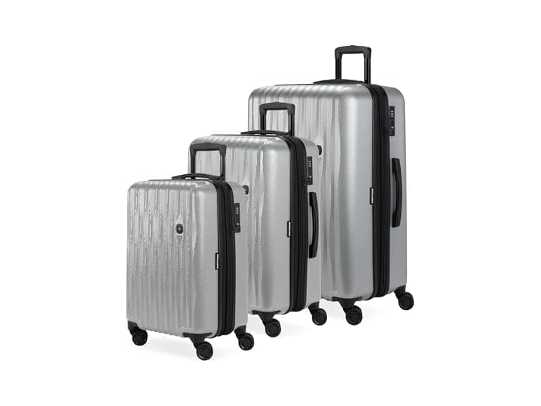 SwissGear 7272 Energie Luggage Silver, 3-Piece Set (19/24/27) - Image 1