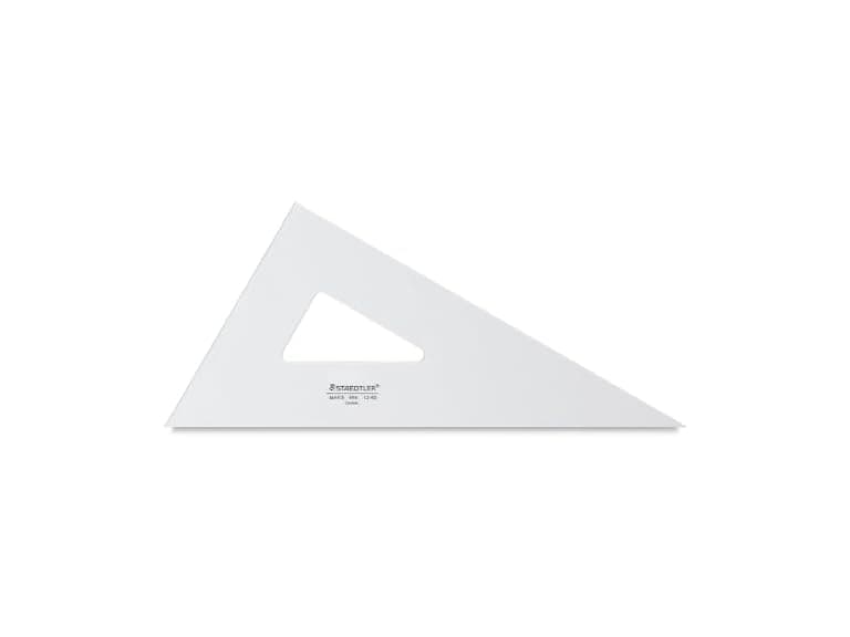 C-Thru Transparent Triangles 12 in. professional-30/60 degree - Image 1