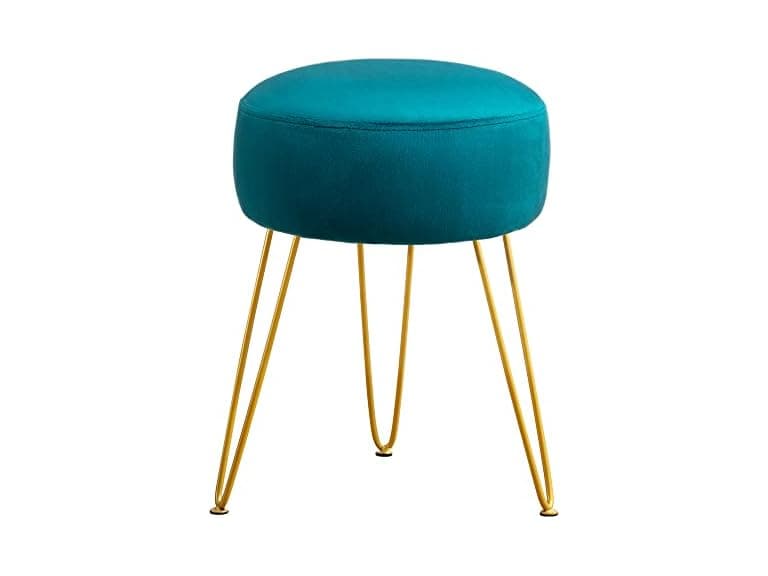 Lue Bona Teal Vanity Stool - Image 1