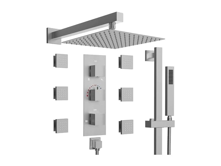 EVERSTEIN SFS-1016-NK12 Shower System 12", Nickel - Image 1