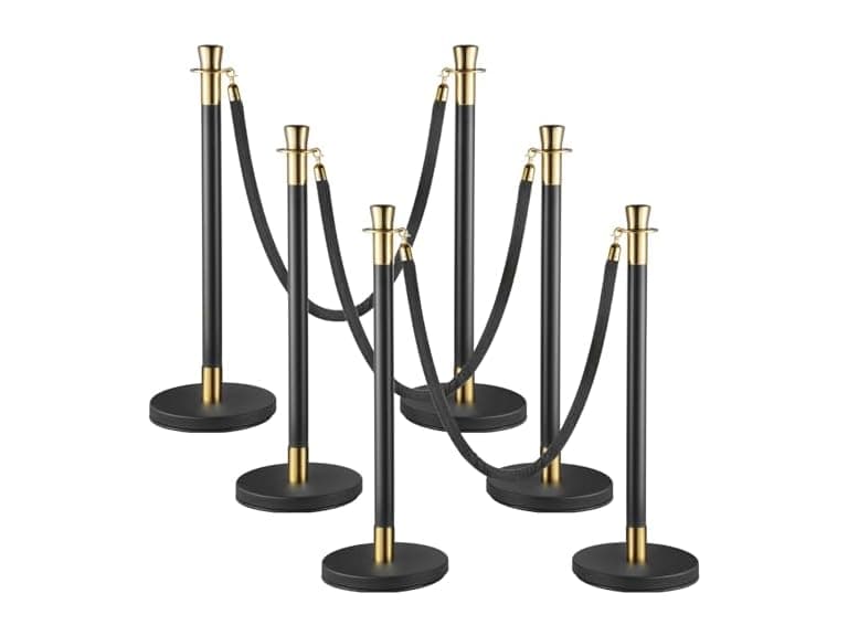 Crowd Control Stanchion, Set of 6 Pieces - Image 1